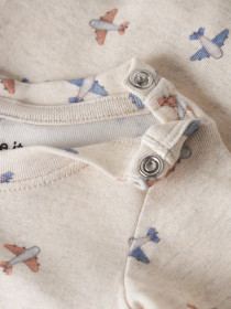 NAME IT Langærmet Body Hop Peyote Melange